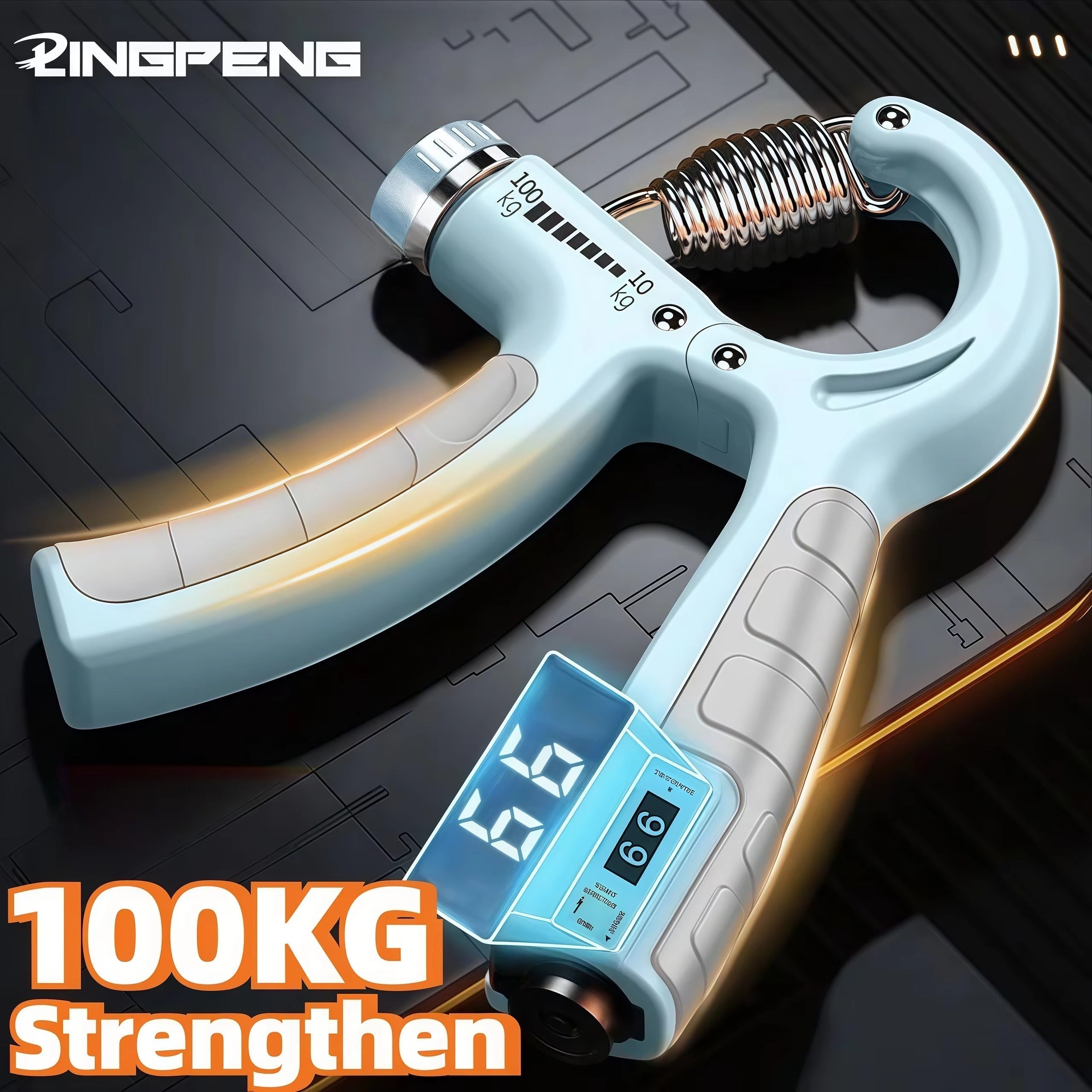 Adjustable Hand Gripper Exerciser with Counter